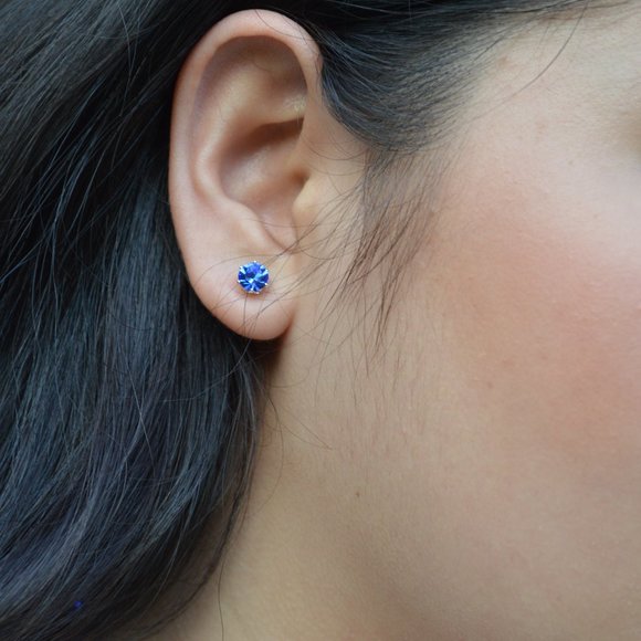 Elegant 3 pcs Blue Swarovski Elements Jewelry Set Best Seller - Picture 3 of 5